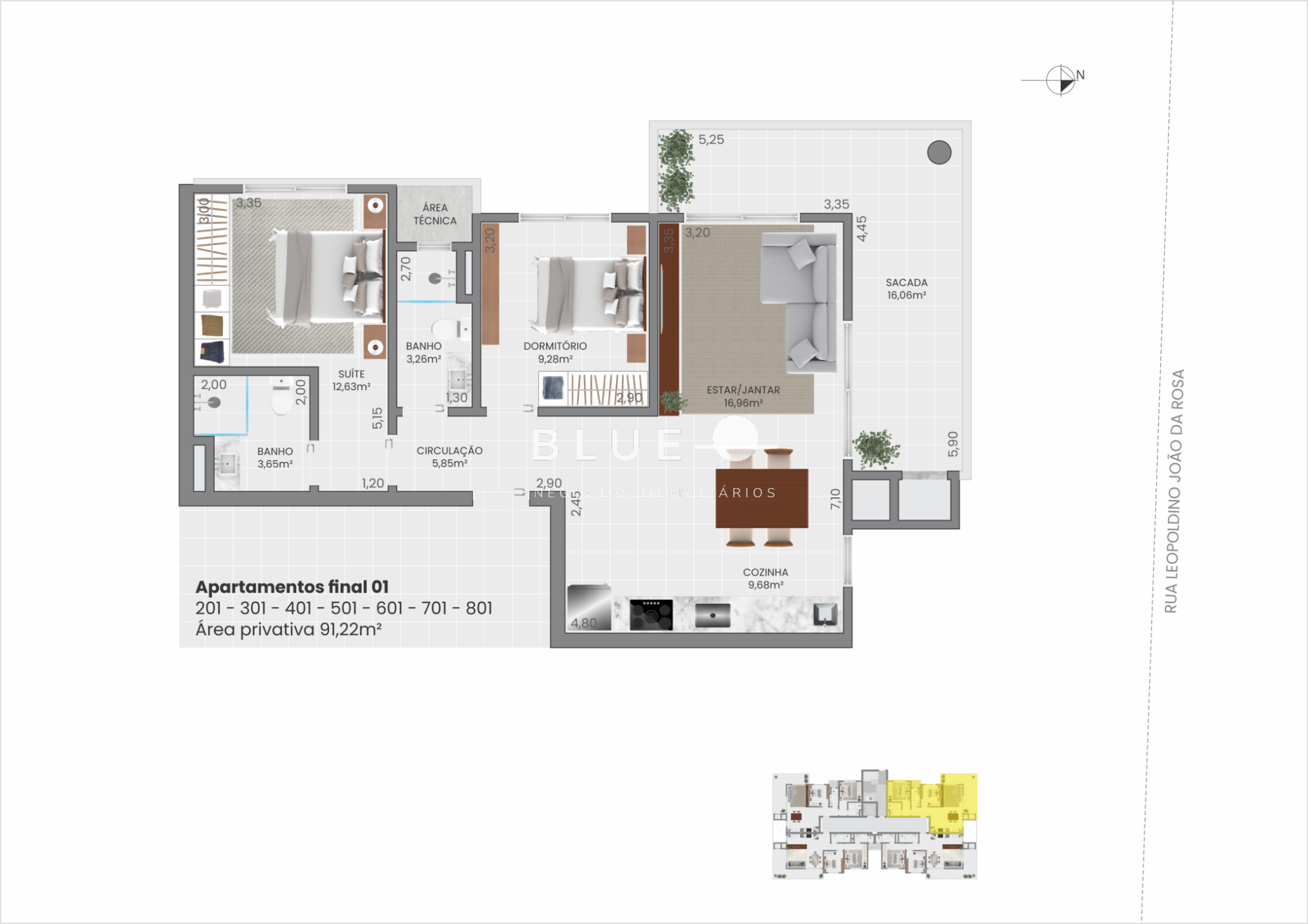 Apartamento à venda com 2 quartos, 103m² - Foto 20