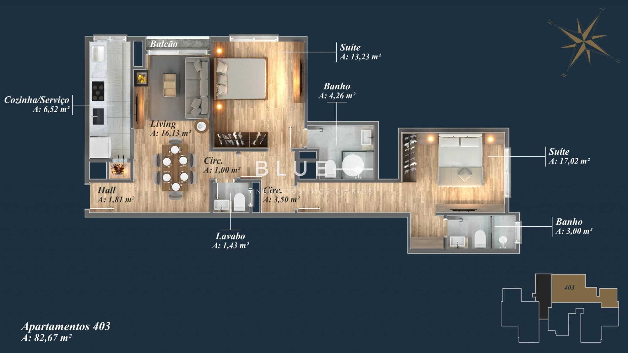 Apartamento à venda com 1 quarto, 51m² - Foto 23