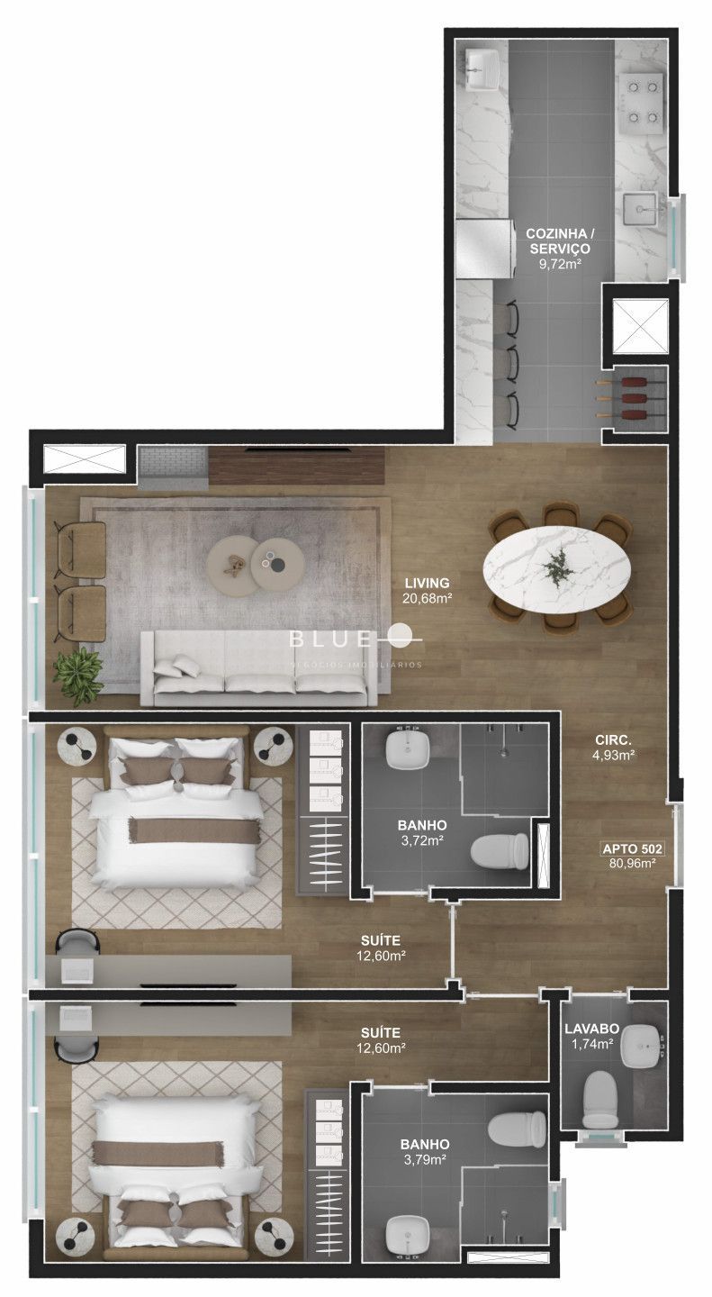 Apartamento à venda com 2 quartos, 82m² - Foto 26