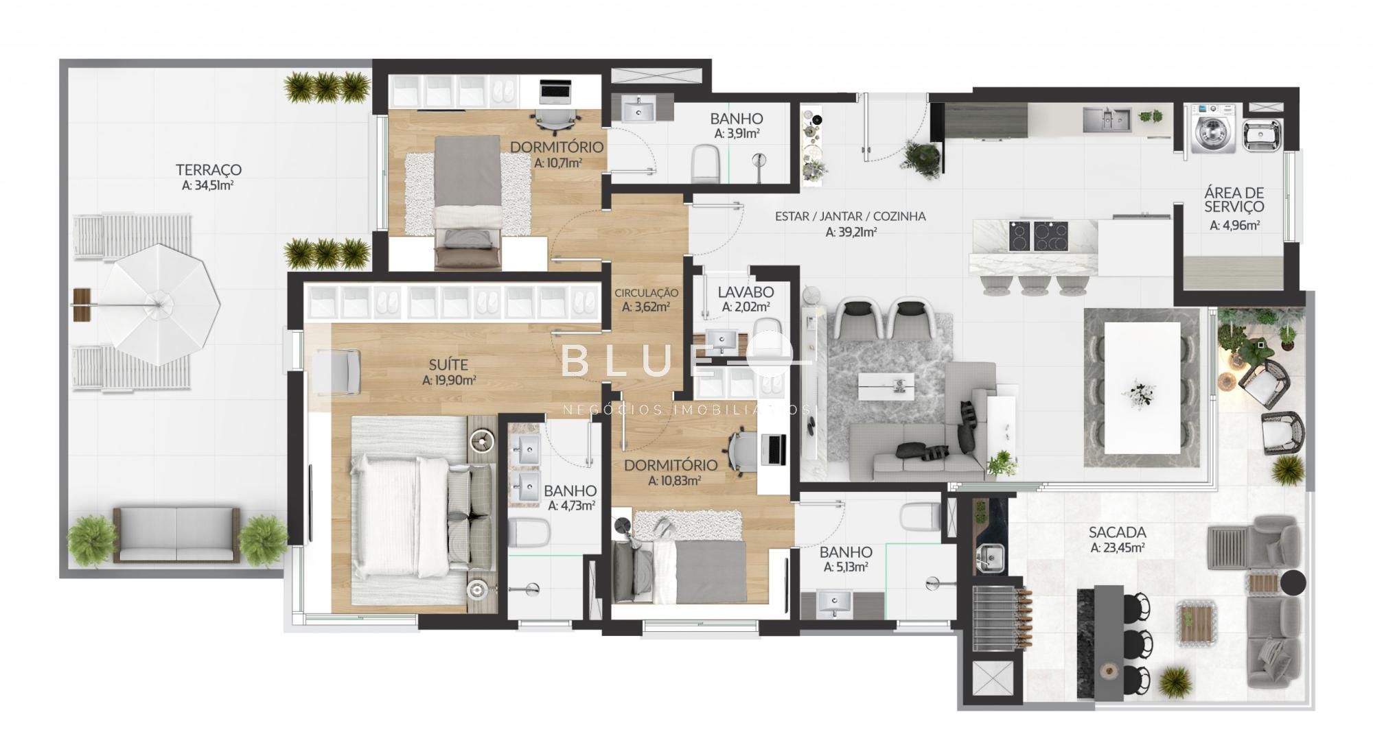 Apartamento à venda com 3 quartos, 137m² - Foto 63