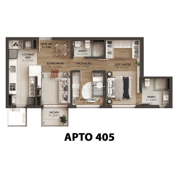 Apartamento à venda com 2 quartos, 64m² - Foto 29