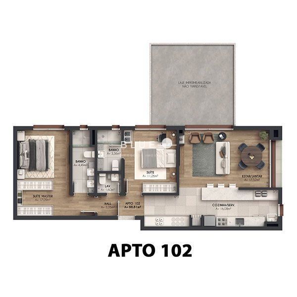 Apartamento à venda com 2 quartos, 64m² - Foto 23