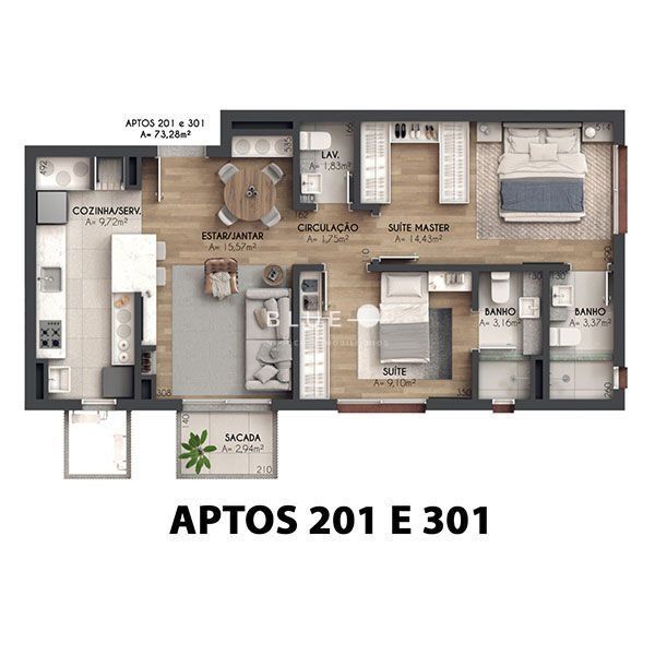 Apartamento à venda com 2 quartos, 84m² - Foto 18