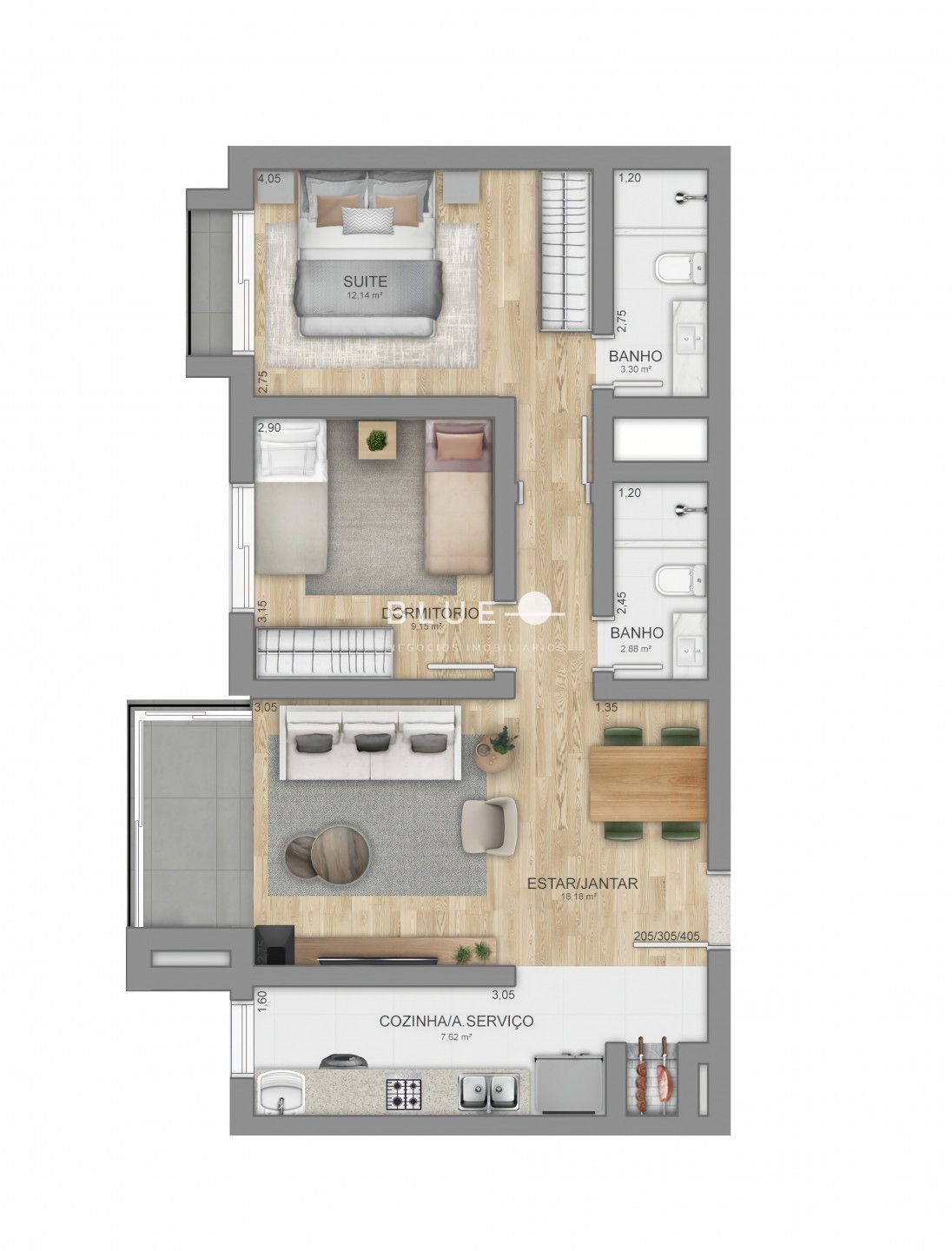 Apartamento à venda com 2 quartos, 72m² - Foto 19