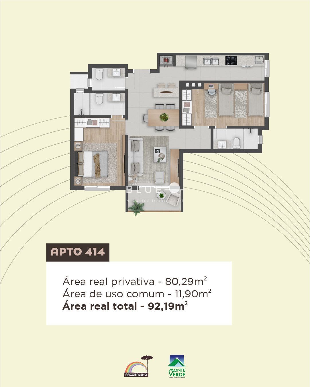 Apartamento à venda com 1 quarto, 46m² - Foto 20