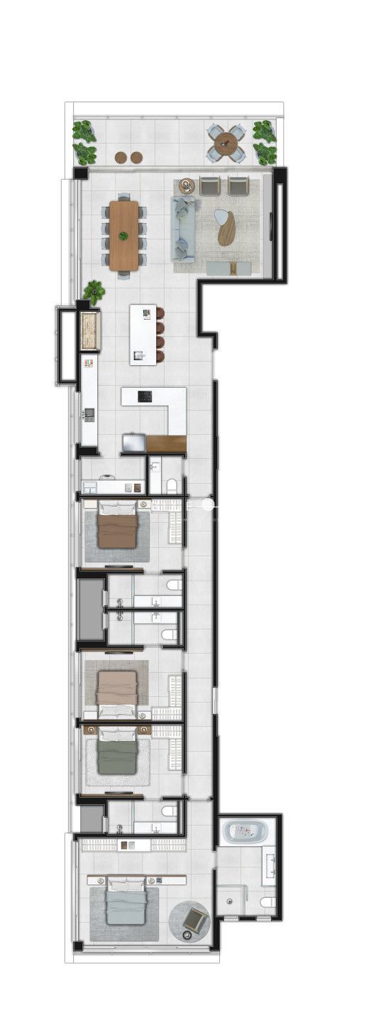 Apartamento à venda com 4 quartos, 233m² - Foto 21