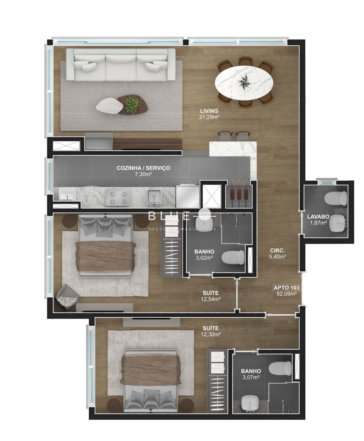 Apartamento à venda com 2 quartos, 81m² - Foto 15