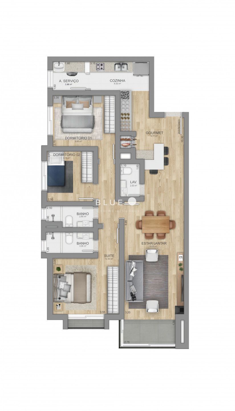 Apartamento à venda com 2 quartos, 82m² - Foto 17