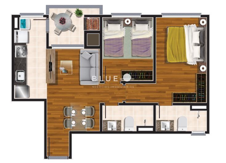 Apartamento à venda com 2 quartos, 51m² - Foto 12