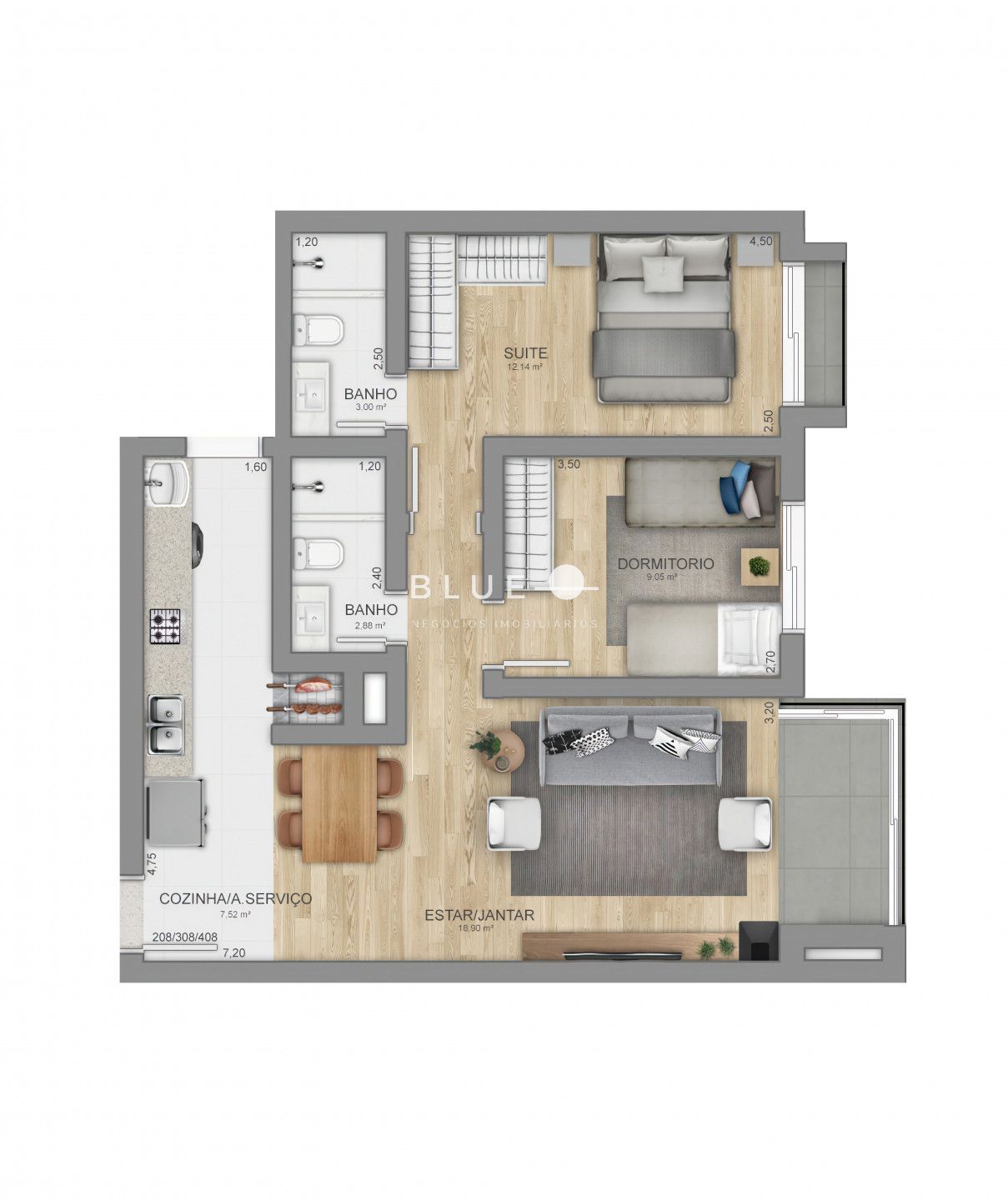 Apartamento à venda com 3 quartos, 100m² - Foto 22