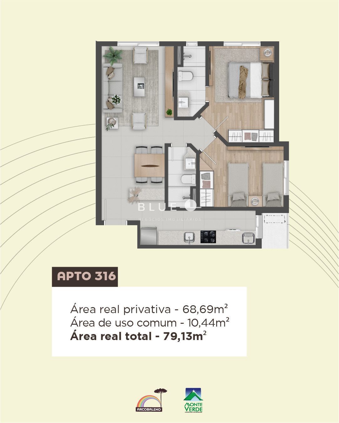 Apartamento à venda com 1 quarto, 46m² - Foto 17