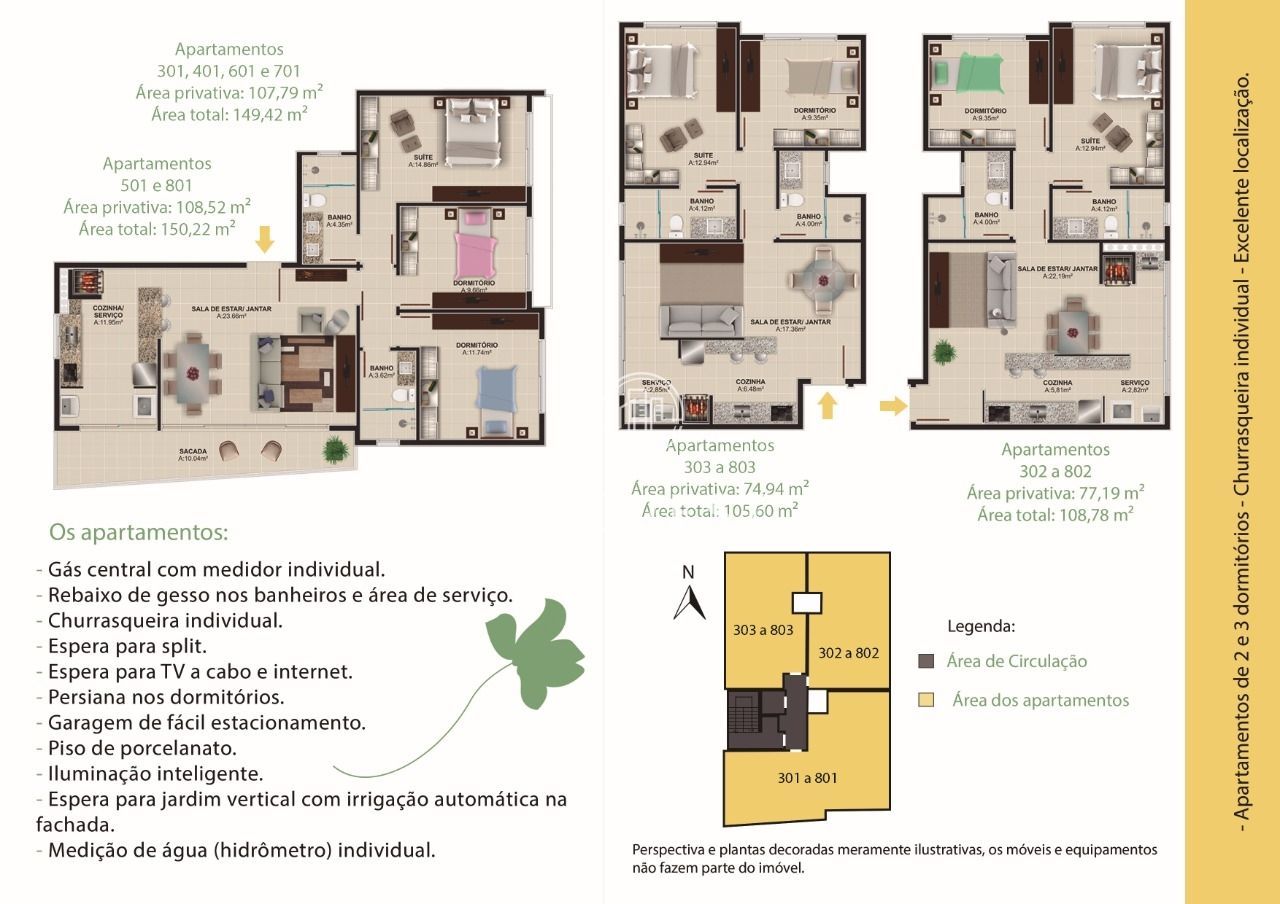 Apartamento à venda com 2 quartos, 74m² - Foto 3