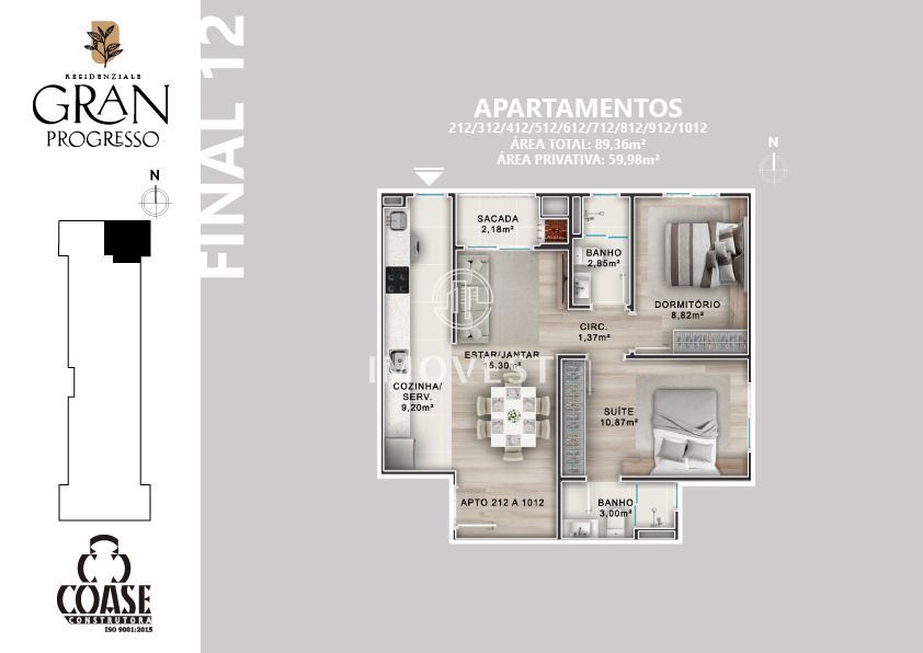 Apartamento à venda com 2 quartos, 52m² - Foto 39