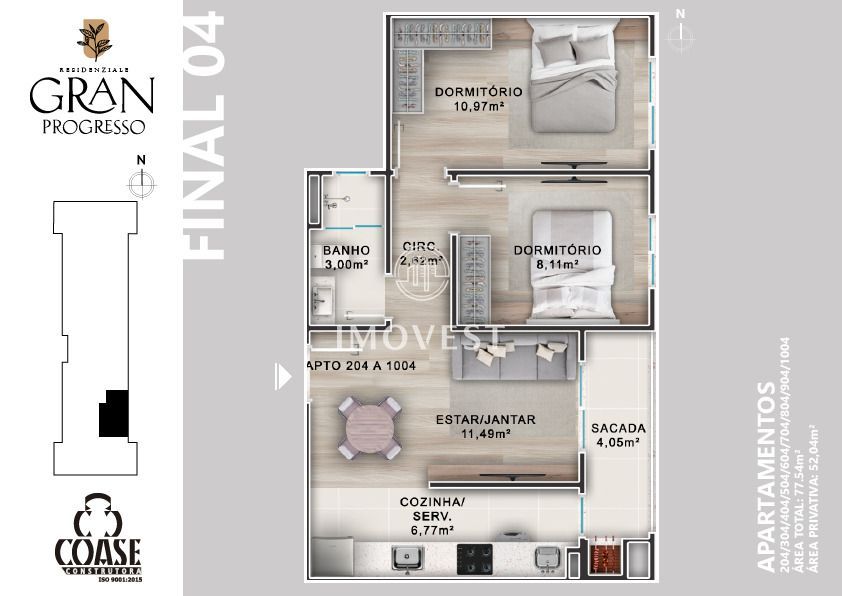 Apartamento, 1 quarto, 31 m² - Foto 31