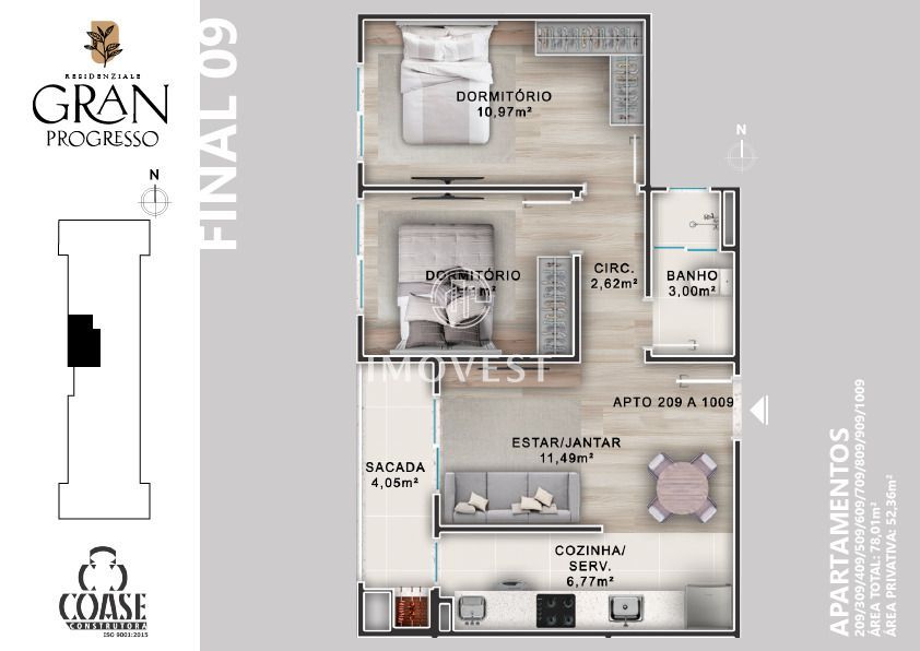 Apartamento, 1 quarto, 31 m² - Foto 36