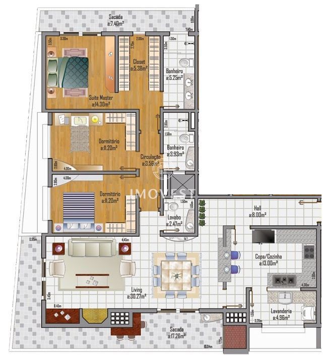 Apartamento, 3 quartos, 165 m² - Foto 7