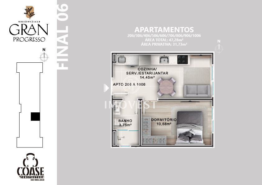 Apartamento, 2 quartos, 59 m² - Foto 33