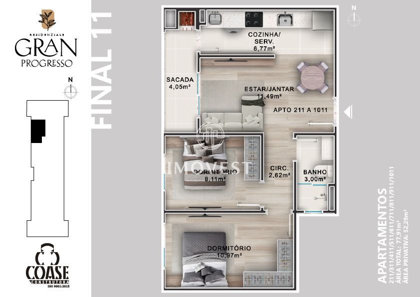 Apartamento, 2 quartos, 59 m² - Foto 38