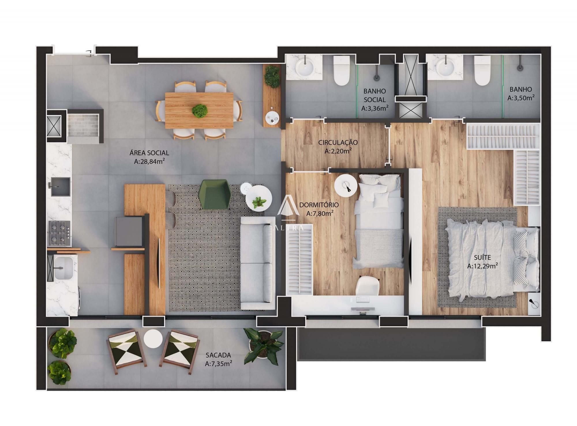 Apartamento à venda com 2 quartos, 71m² - Foto 30