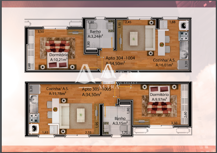 Apartamento à venda com 1 quarto, 34m² - Foto 7