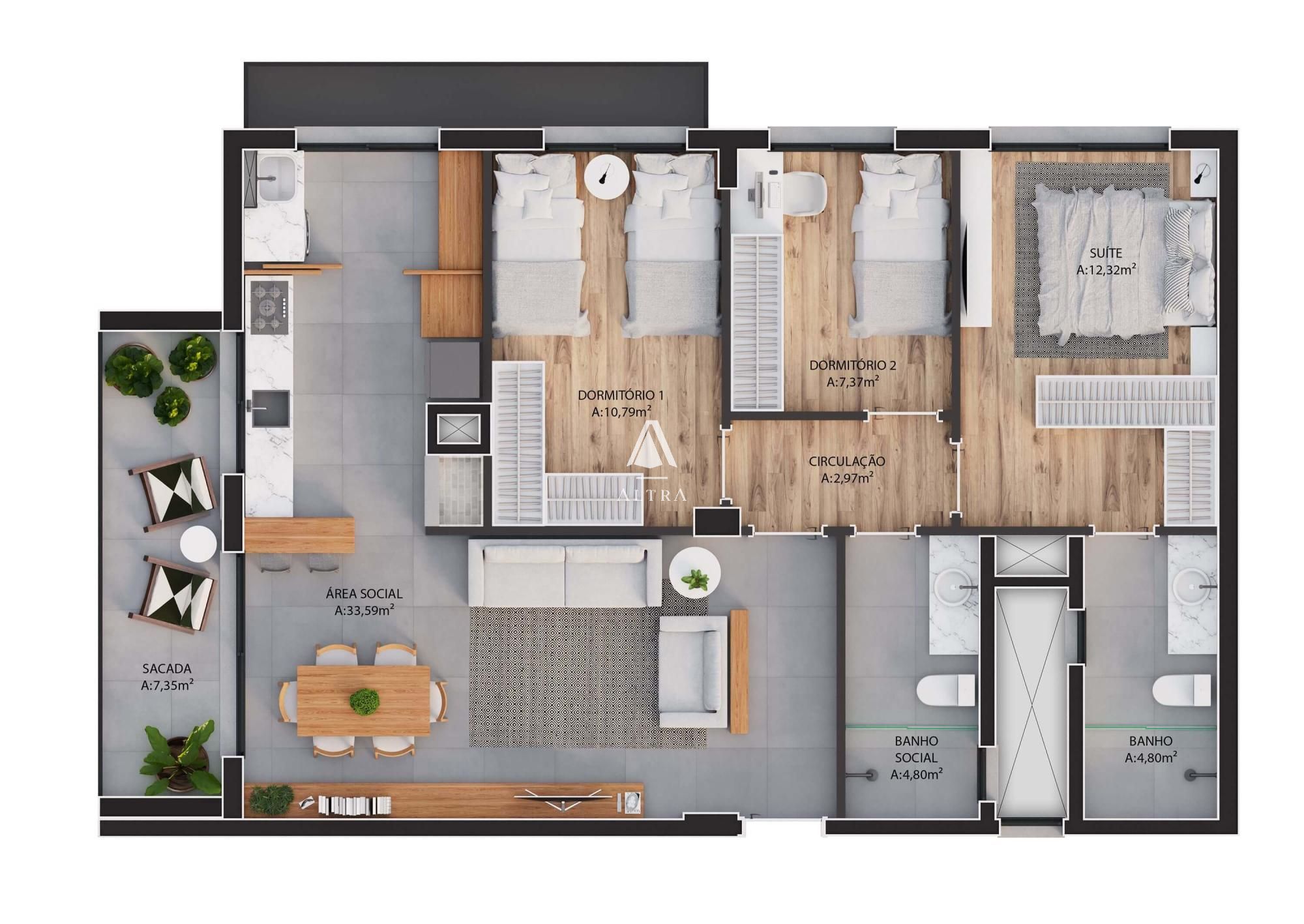 Apartamento à venda com 2 quartos, 76m² - Foto 27