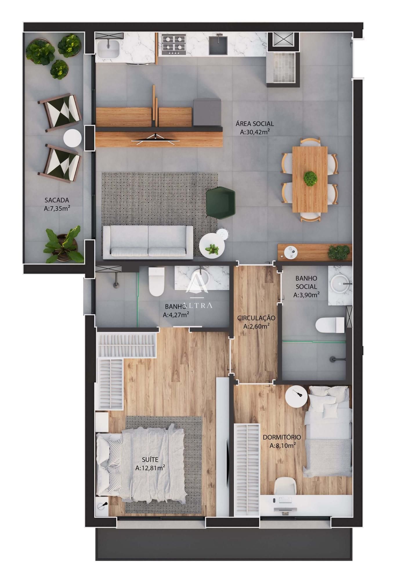 Apartamento à venda com 2 quartos, 67m² - Foto 28