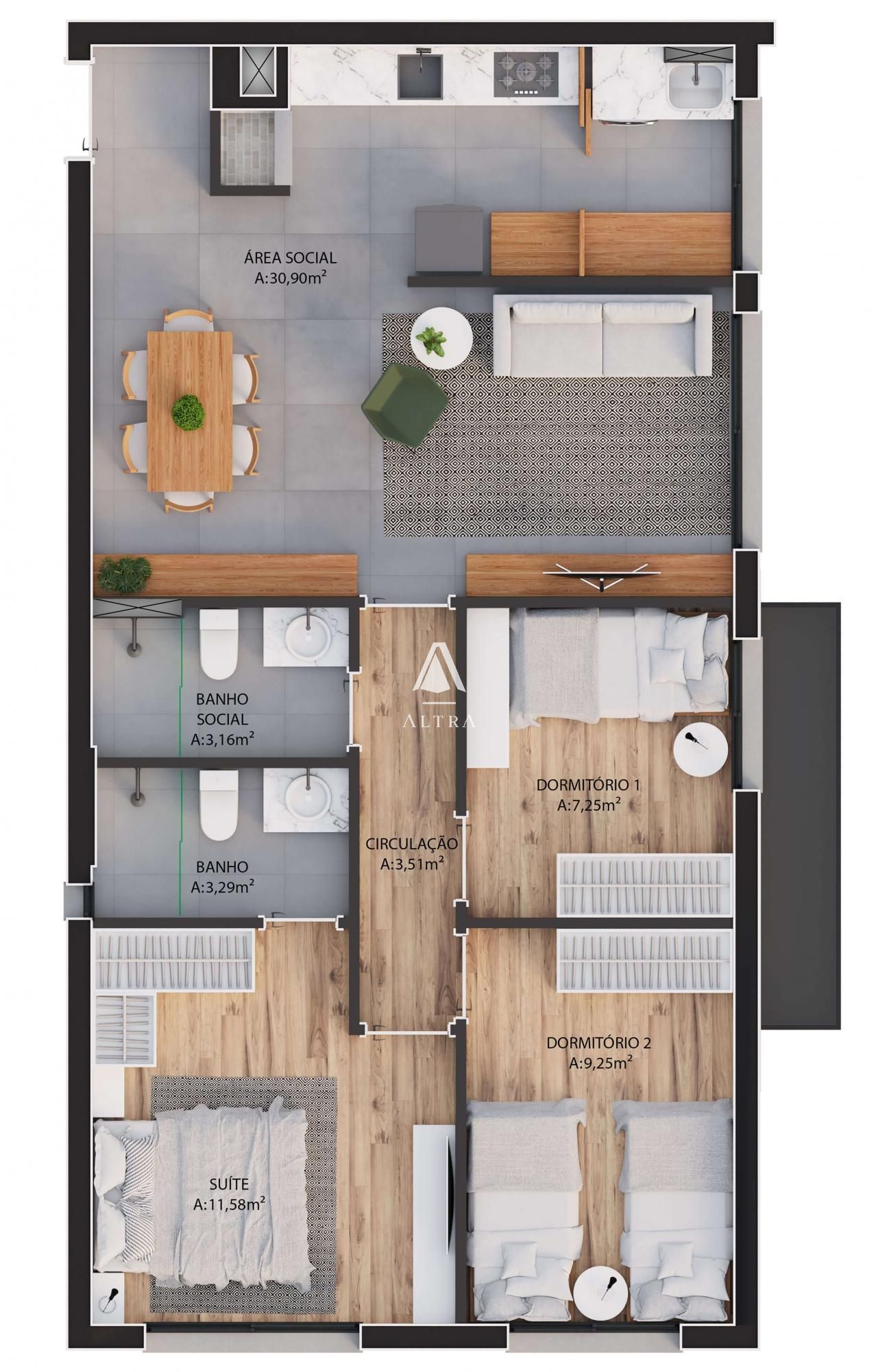 Apartamento à venda com 2 quartos, 76m² - Foto 31