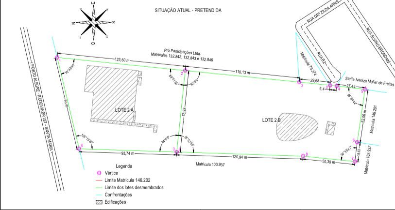 Terreno comercial  venda  no Camobi - Santa Maria, RS. Imveis