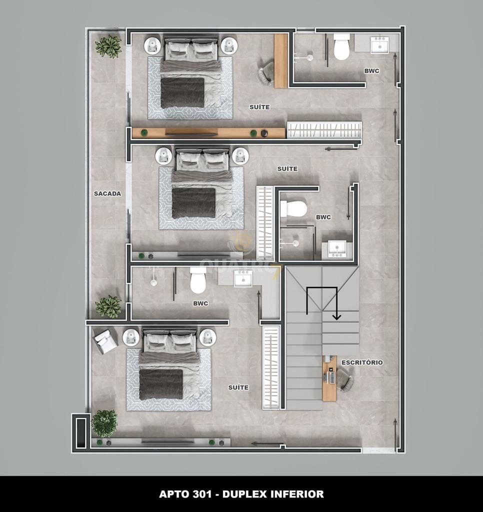 Cobertura, 3 quartos, 154 m² - Foto 3