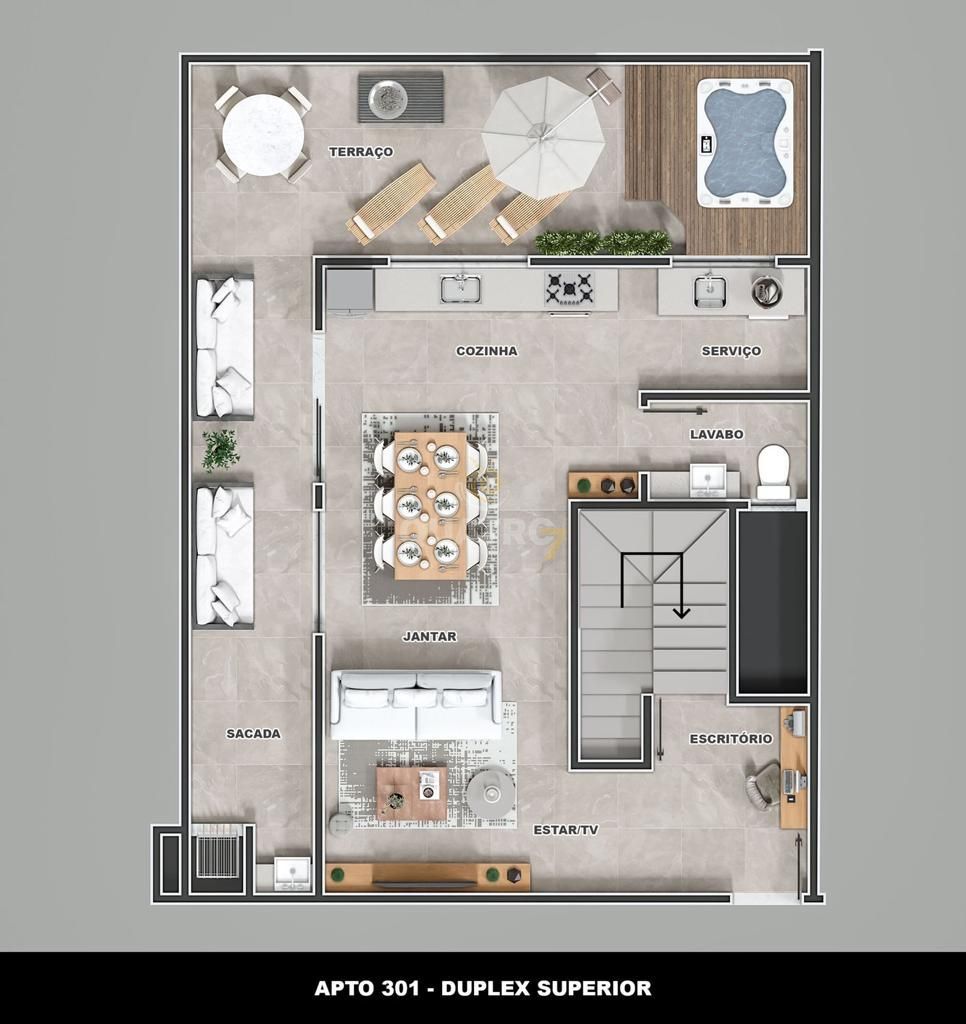 Cobertura, 3 quartos, 154 m² - Foto 2