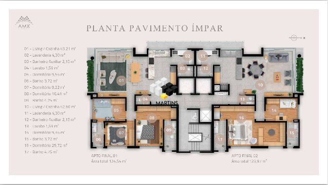 Apartamento à venda com 3 quartos, 124m² - Foto 13