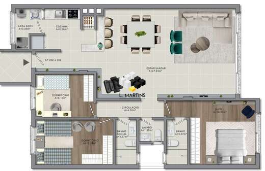 Apartamento à venda com 3 quartos, 243m² - Foto 34