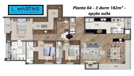 Apartamento à venda com 3 quartos, 173m² - Foto 22