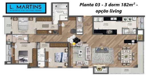 Apartamento à venda com 3 quartos, 173m² - Foto 20