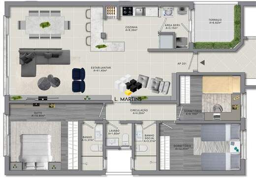 Apartamento à venda com 3 quartos, 243m² - Foto 33