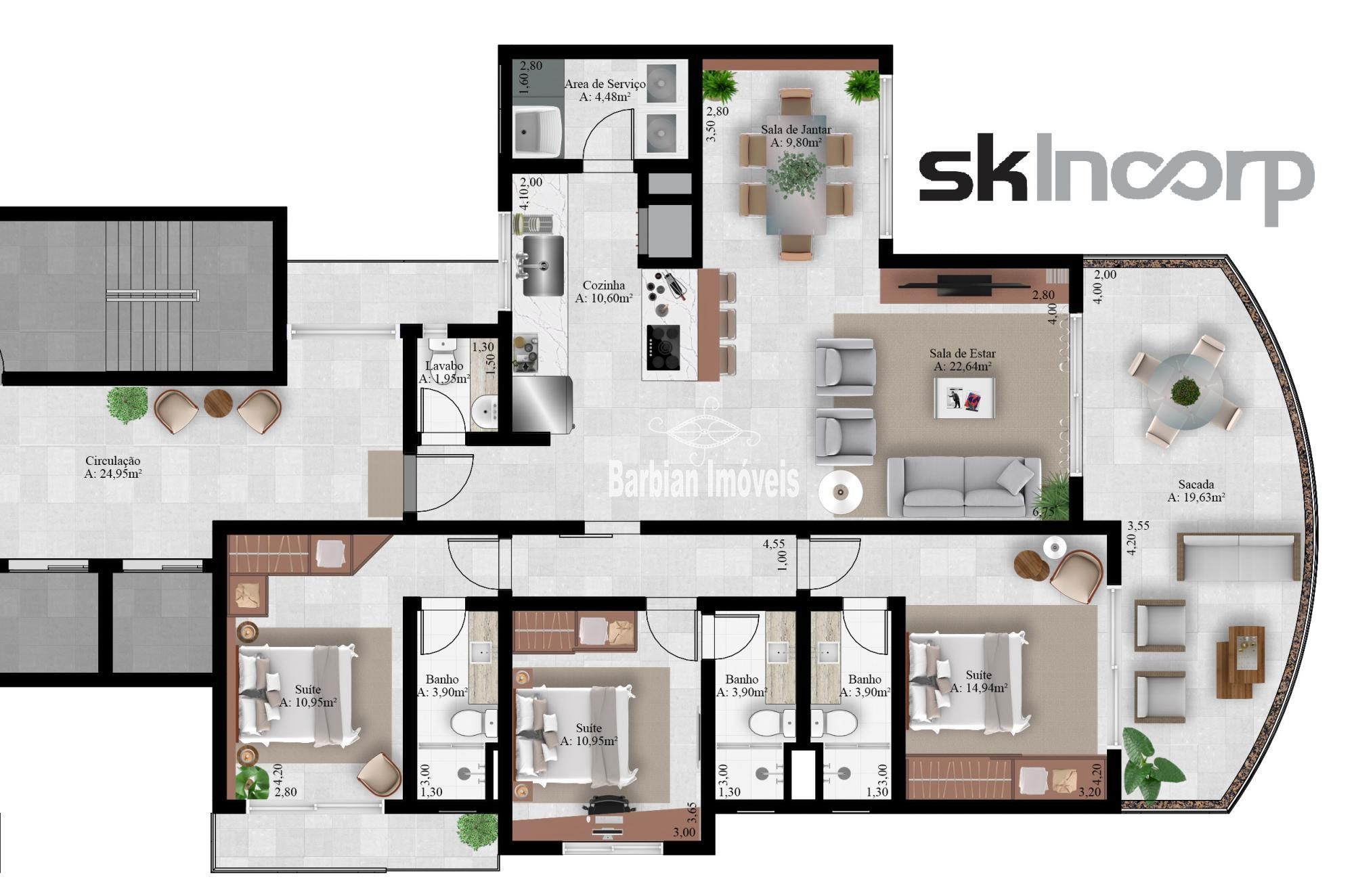 Apartamento, 3 quartos, 138 m² - Foto 10