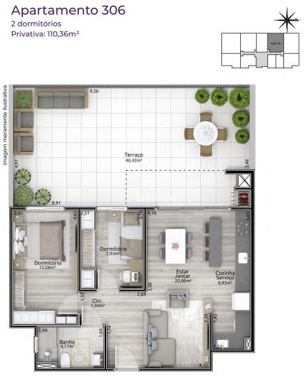 Apartamento, 2 quartos, 69 m² - Foto 22