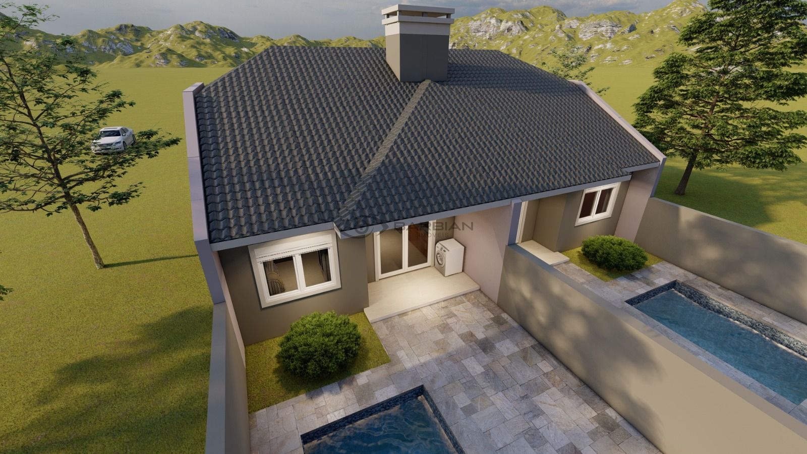 Casa com 2 Dormitórios à venda, 73 m² por R$ 395.000,00 Casa com 2 Dormitórios à venda, 73 m² por R$ 395.000,00