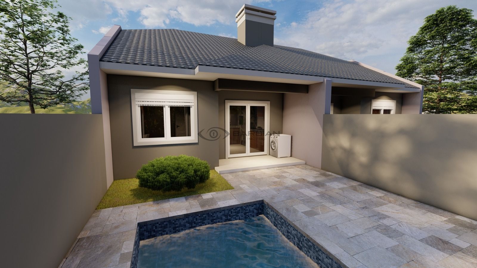 Casa com 2 Dormitórios à venda, 73 m² por R$ 395.000,00 Casa com 2 Dormitórios à venda, 73 m² por R$ 395.000,00