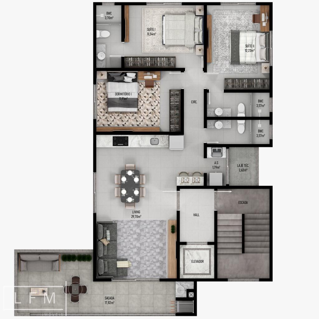 Apartamento, 3 quartos, 210 m² - Foto 29