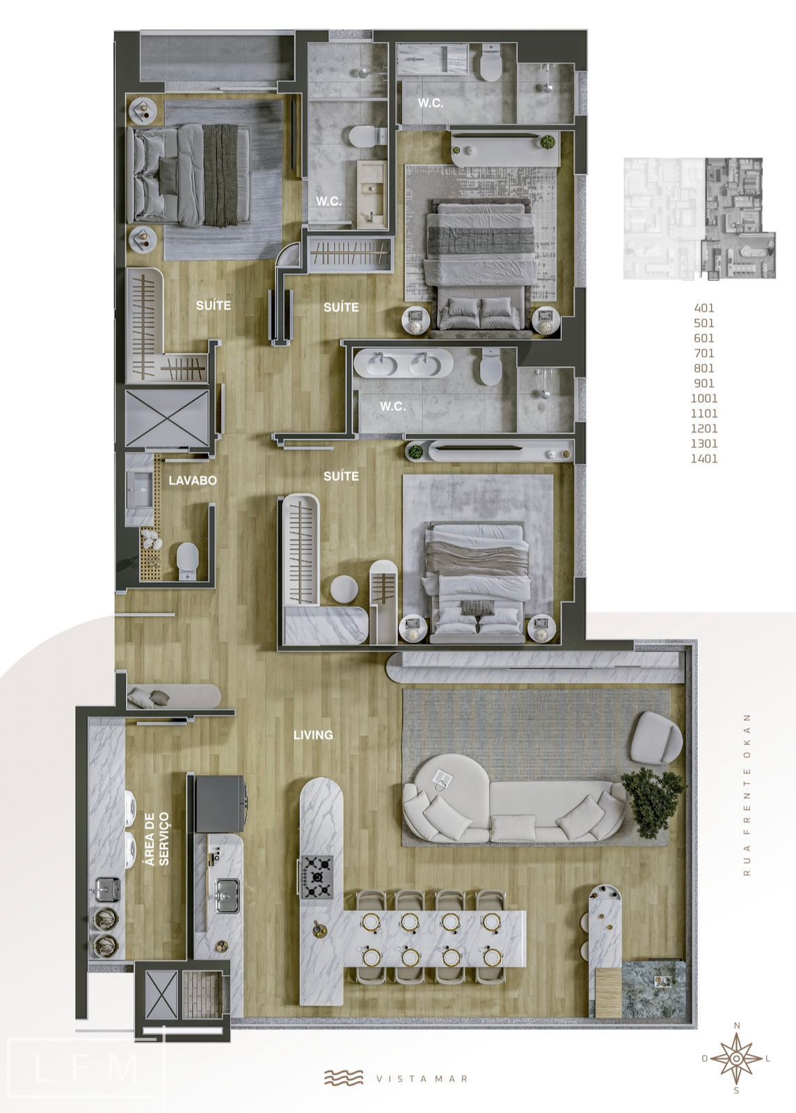 Apartamento com 3 Dormitórios à venda, 133 m² por R$ 1.980.000,00 Apartamento com 3 Dormitórios à venda, 133 m² por R$ 1.980.000,00