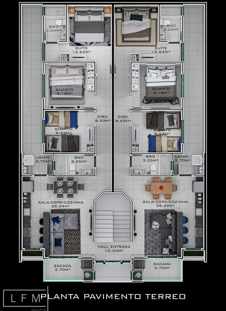 Apartamento à venda com 2 quartos, 83m² - Foto 12