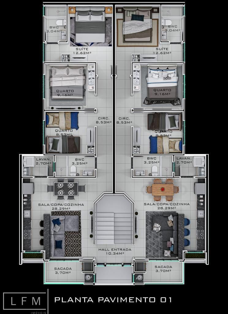 Apartamento à venda com 2 quartos, 83m² - Foto 14