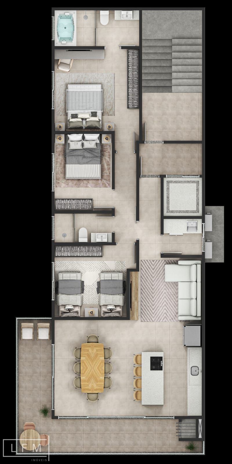 Apartamento, 3 quartos, 120 m² - Foto 5
