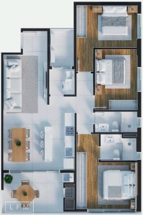 Apartamento, 3 quartos, 104 m² - Foto 10