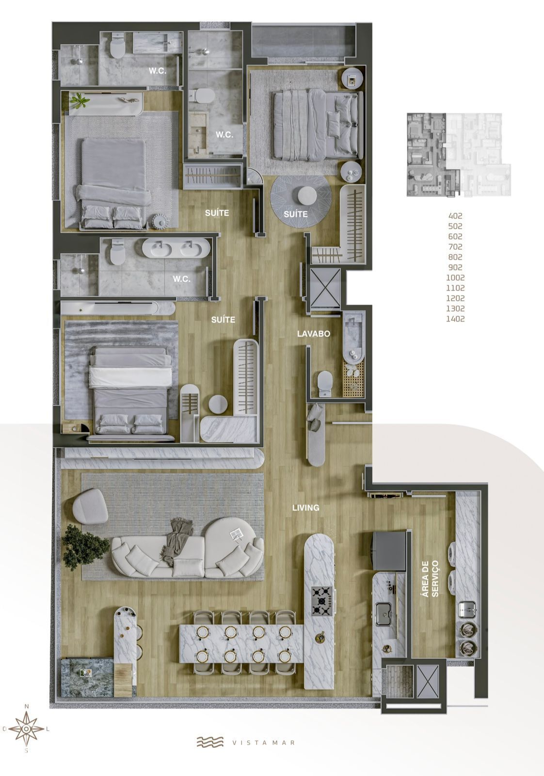 Apartamento com 3 Dormitórios à venda, 133 m² por R$ 1.980.000,00 Apartamento com 3 Dormitórios à venda, 133 m² por R$ 1.980.000,00