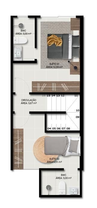 Sobrado, 2 quartos, 71 m² - Foto 4