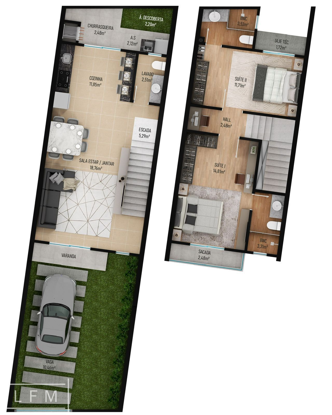 Sobrado, 2 quartos, 97 m² - Foto 4