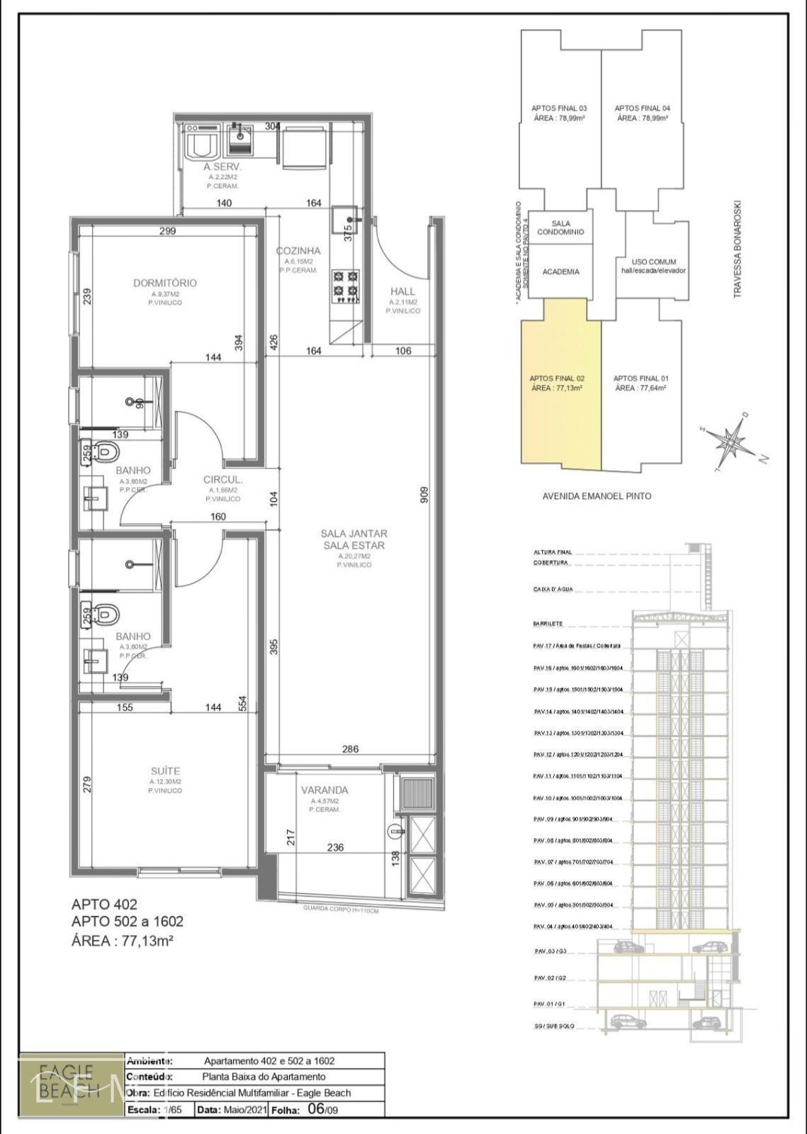 Apartamento à venda com 2 quartos, 77m² - Foto 16