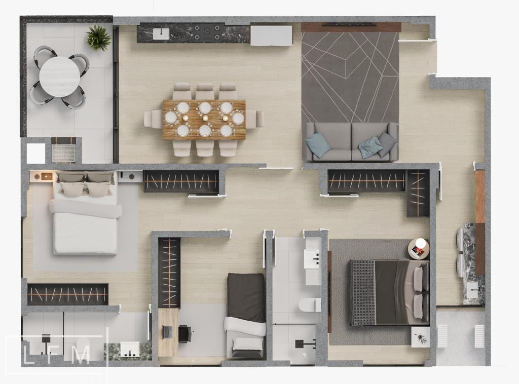 Apartamento à venda com 2 quartos, 100m² - Foto 11